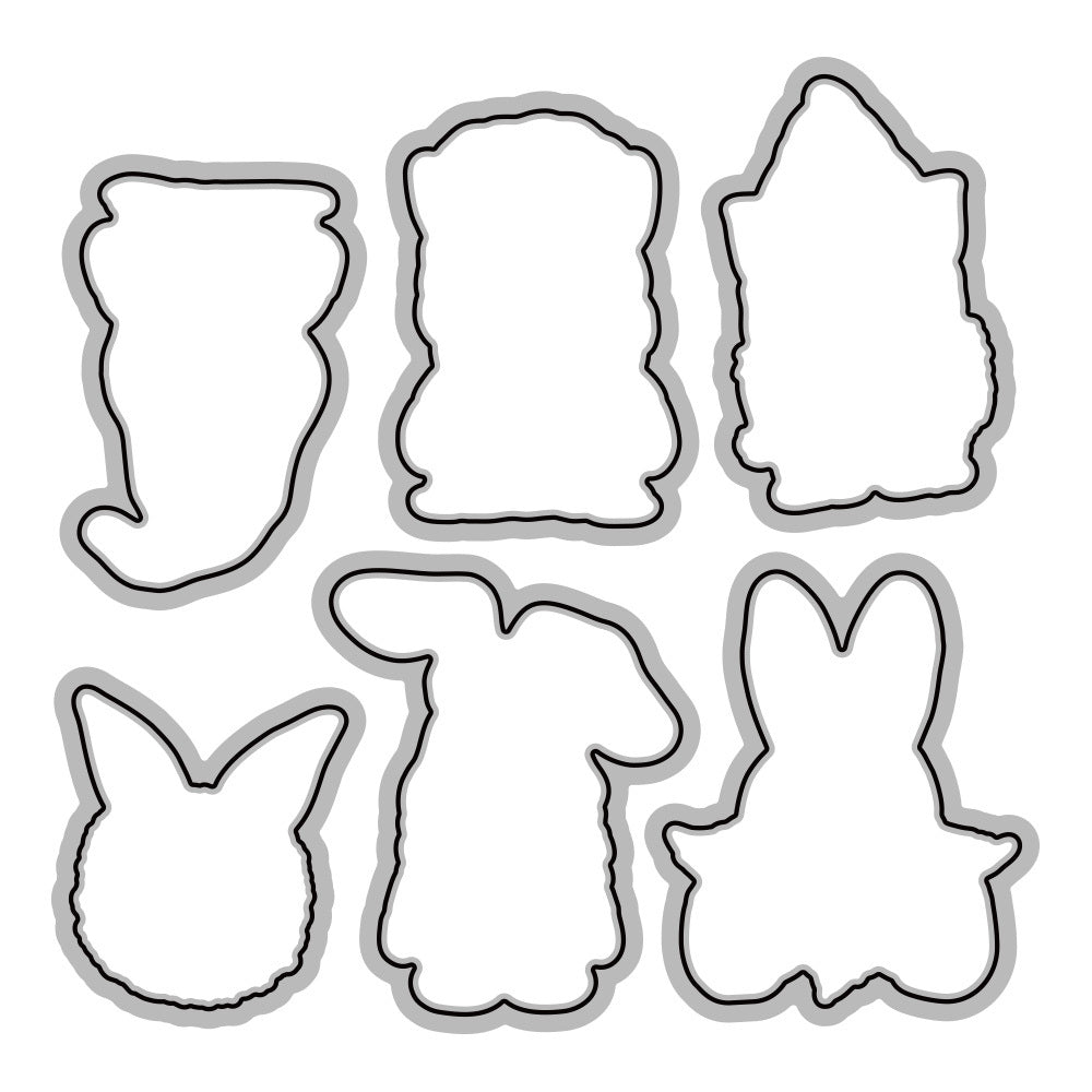 Easter Cute Rabbit Silicone Handmade Transparent Seal DIY Album Diary Decoration