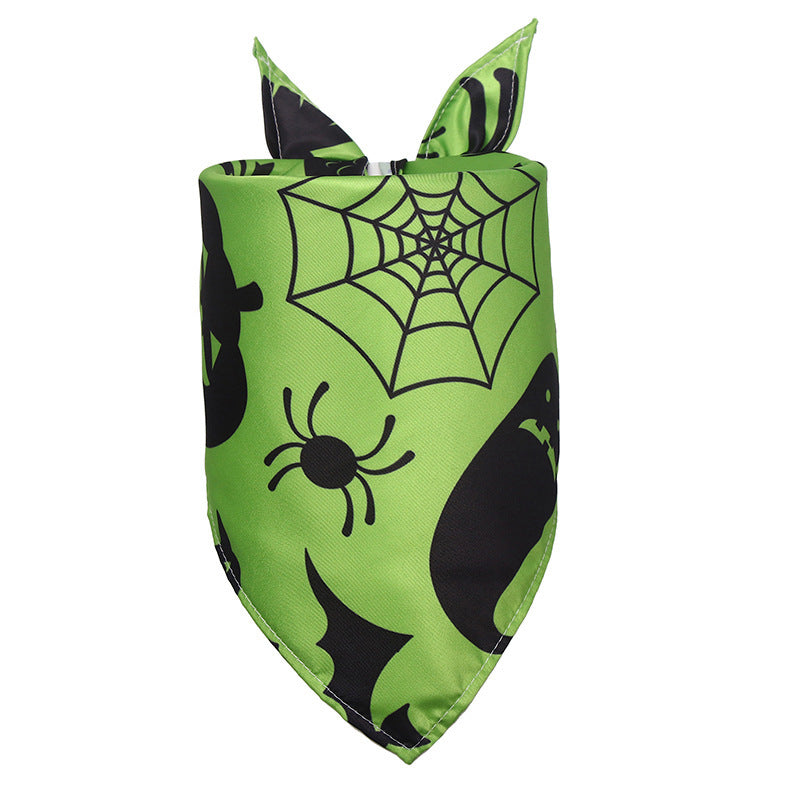 Halloween Dog Saliva Towel Triangular Binder Pet Scarf
