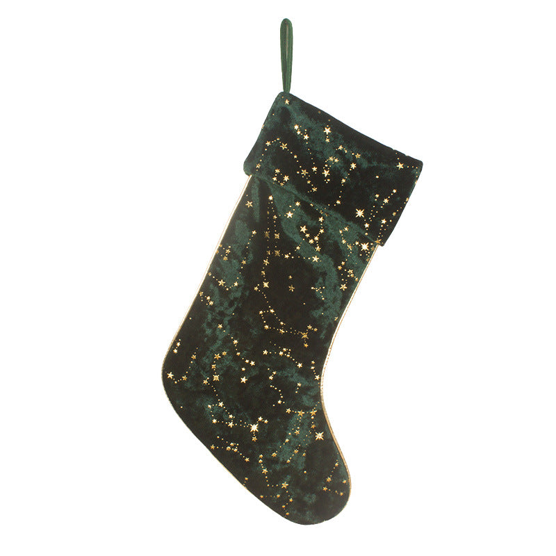 Christmas Gift Candy Bag Pendant Star Christmas Socks Christmas Socks Decoration