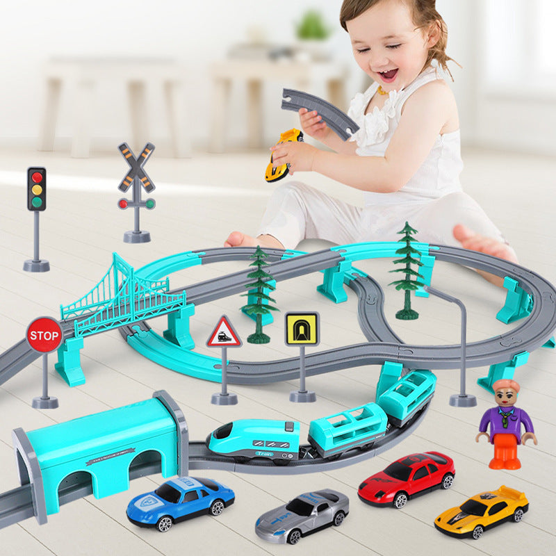 Children's train track toy