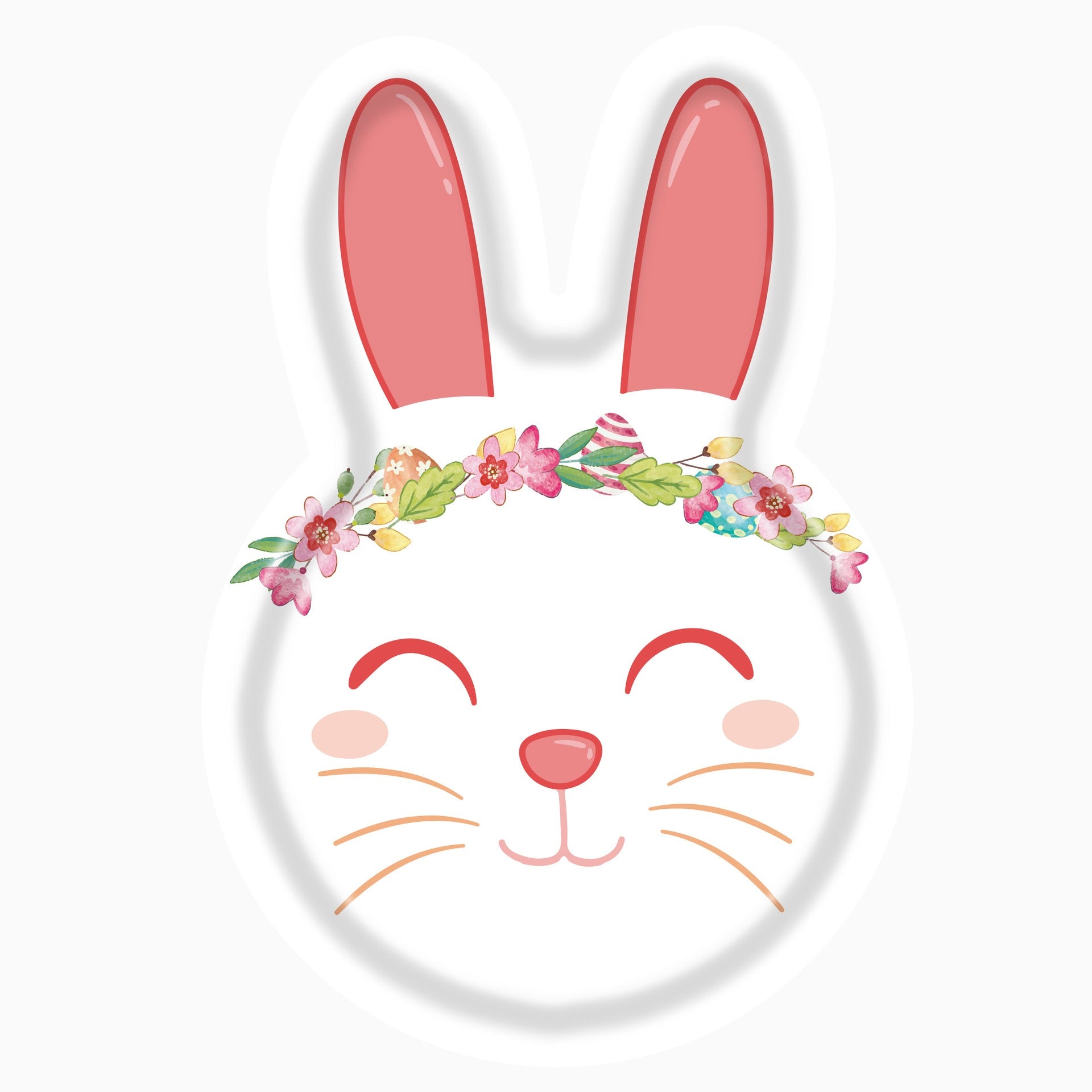 Easter Bunny Egg Festival Party Supplies Dinner Plate Pulling Flag Paper Cup Knife Fork Spoon Disposable Tableware Set