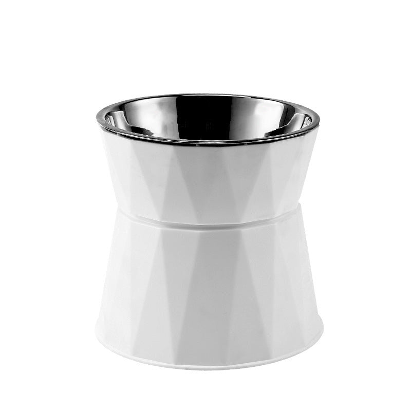 Large Capacity Cat Bowl Tall Stainless Steel Dog