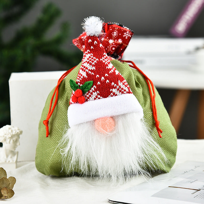 Christmas Faceless Doll Tote Bag Creative  Bag
