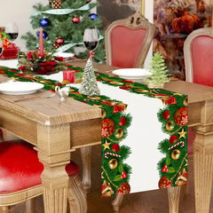 Christmas Bell Table Flag Christmas Day Cabinet Decoration Tablecloth Mat Tea