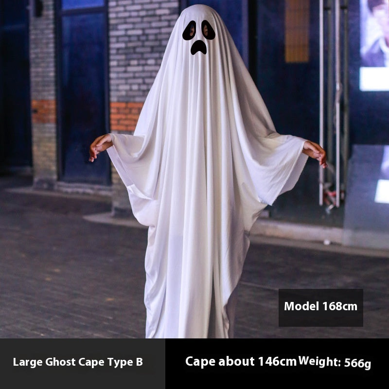 Halloween Party White Costume Ghost Cloak Robe