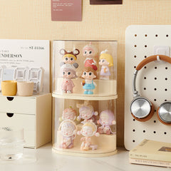 Desktop Dustproof Cream Wind Display Organizer
