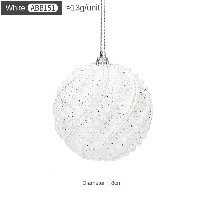 Christmas ball, Christmas tree decoration, colored ball, pink ball, Christmas hanging ornament, 8cm Christmas decoration pendant
