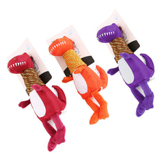 Pet Dog Chewing Sound Plush Dinosaur Toy Three-color Paper Card