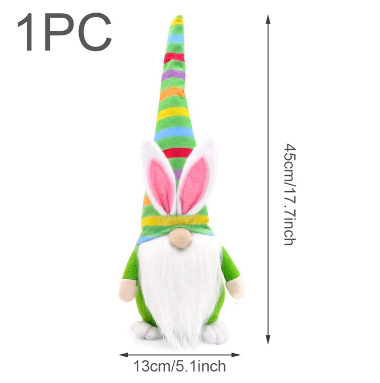 Easter Bunny Dwarf Doll Long-Legged Doll Decoration