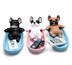 Lucky Dog Shoe Cabinet Decoration Resin Bulldog Model
