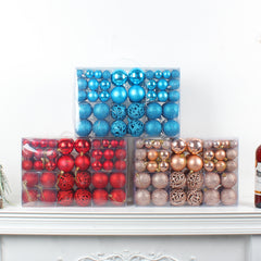 Christmas gift box decoration ball pendant DIY Christmas tree hanging ball decoration party colorful ball decoration Christmas ball set