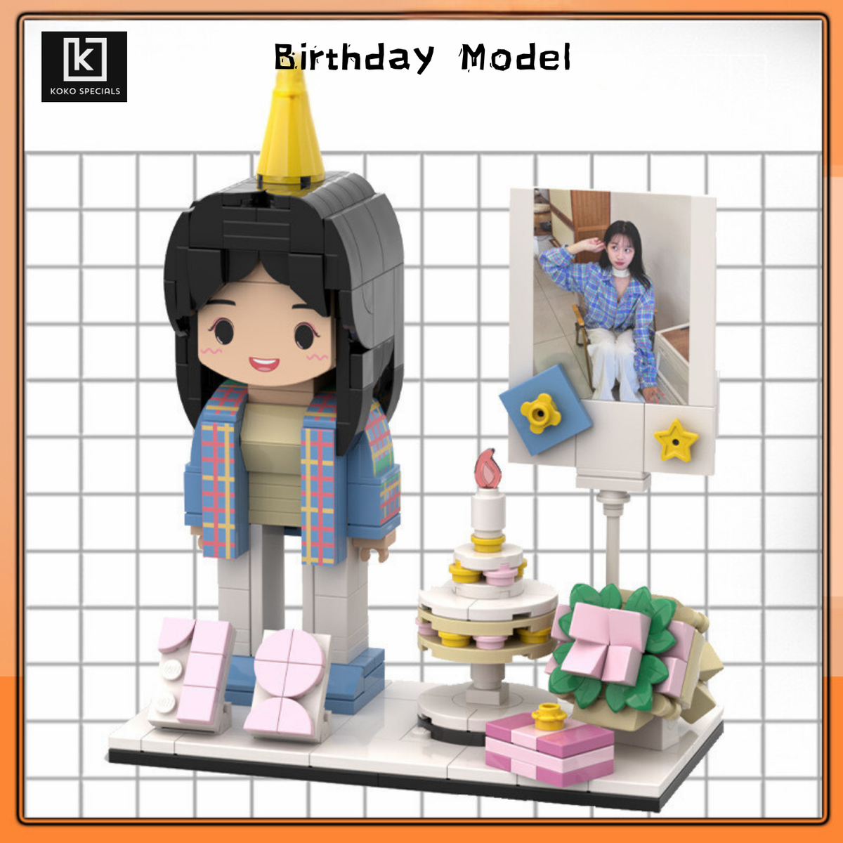 DIY Photo Block Toy Model – Personalized Building Block Figures