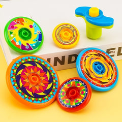 Jenga Gyro Toy Light Rotating Five-layer Interactive Toy