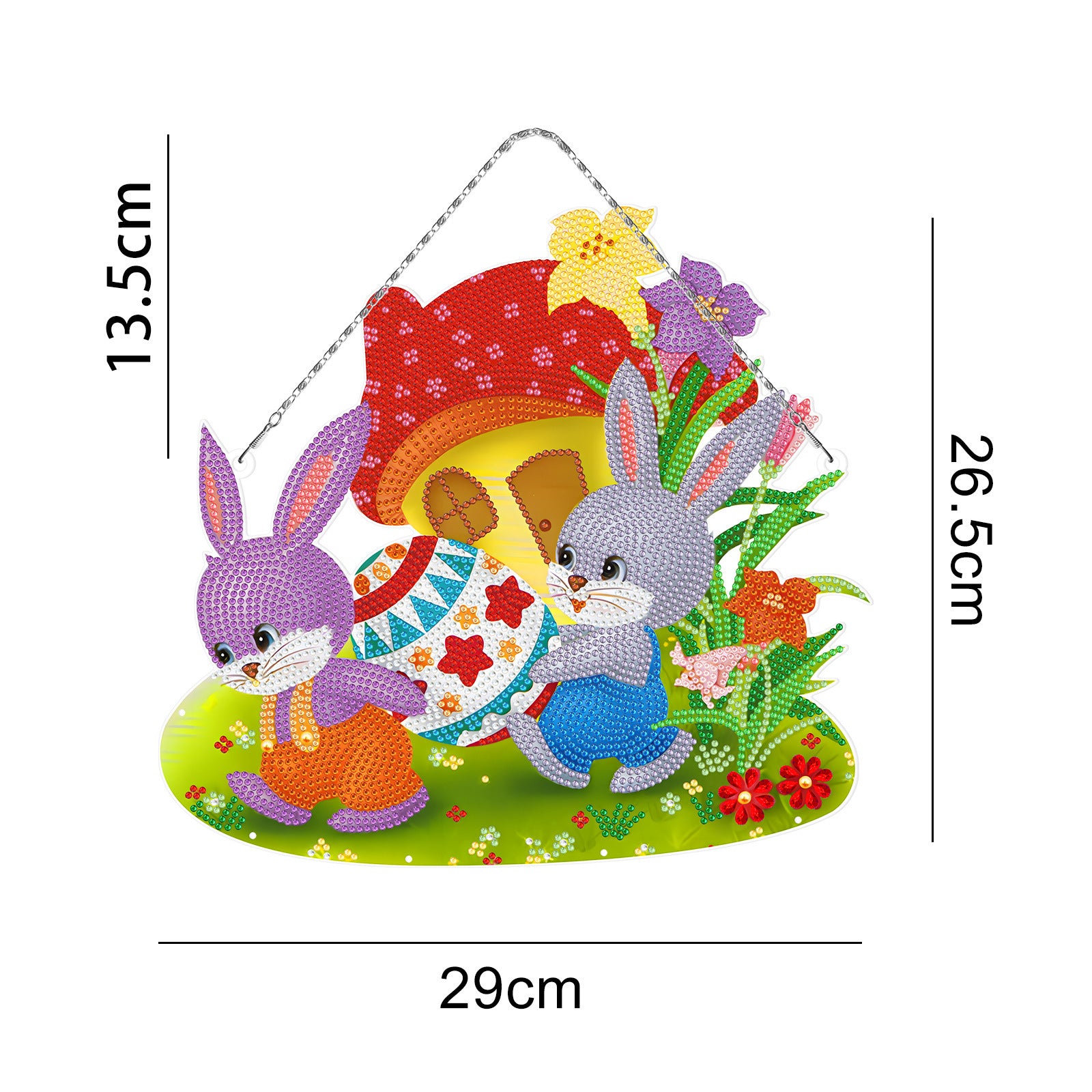 Handmade DIY Diamond Painting Cartoon Easter Bunny