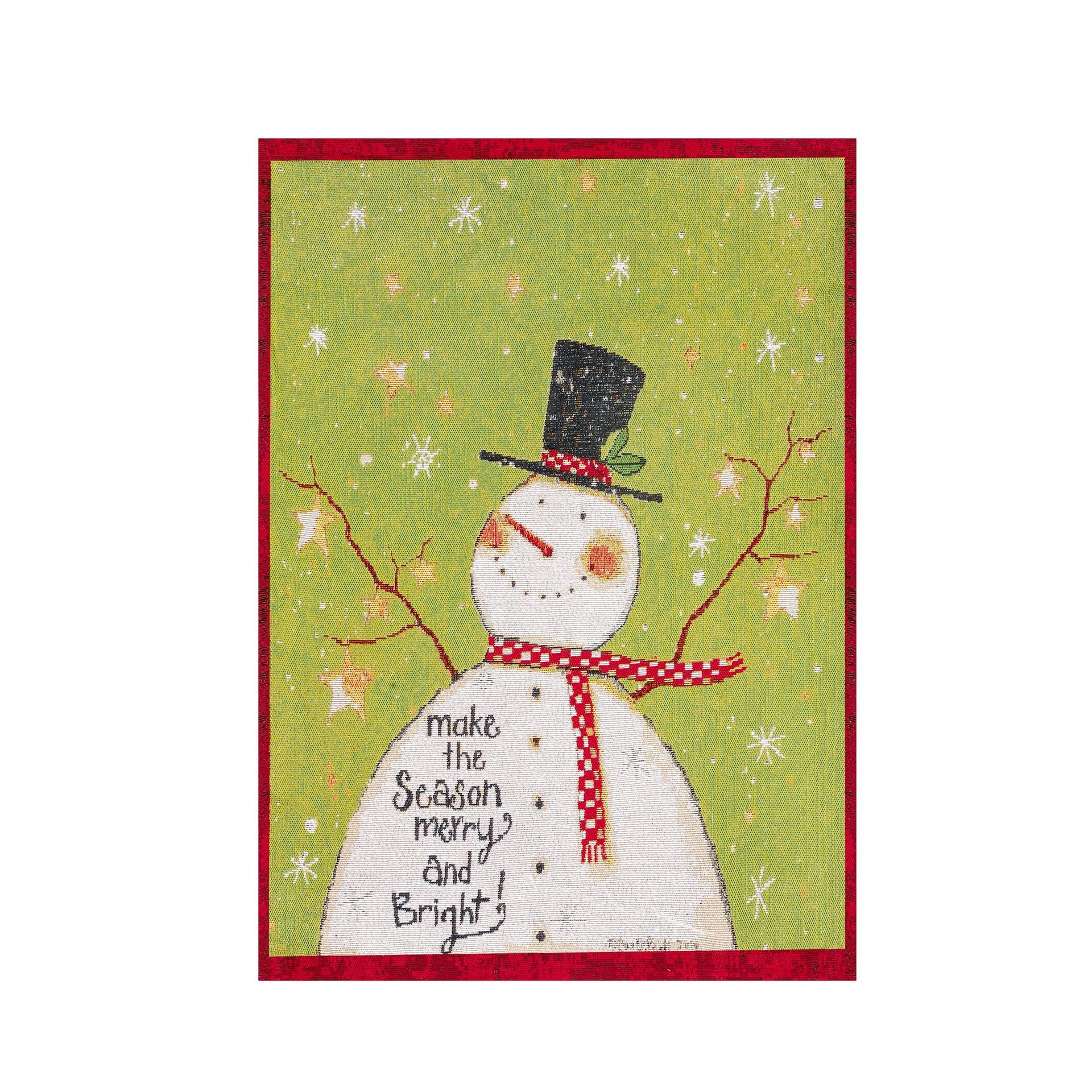 Christmas New Red and Green Snowman Elderly Chair Set, Stool Set, Home Atmosphere, Christmas Backrest Cushion Decoration