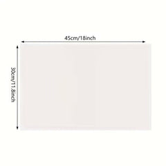 Christmas meal mat solid color snowman white linen printed table mat restaurant Christmas decoration insulation mat