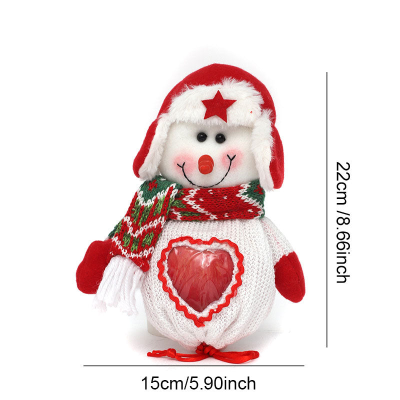 Apple bag Christmas decoration gift bag Cartoon printed tote bag Christmas Eve candy packaging