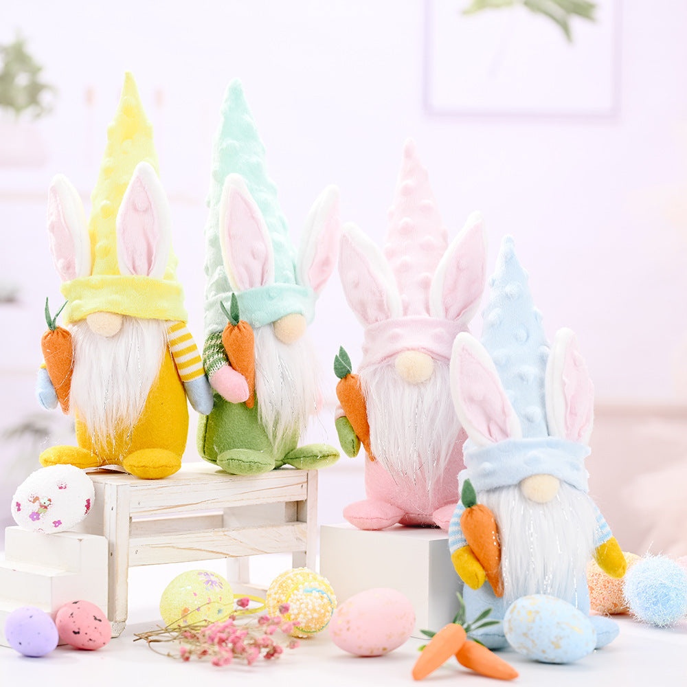 New Easter faceless old man doll land elf Rudolph doll decoration Easter atmosphere layout