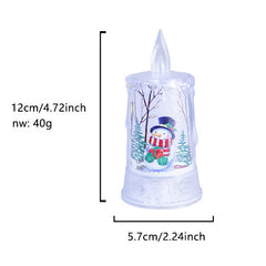 Christmas led electronic candle light Christmas snowman elk decoration luminous