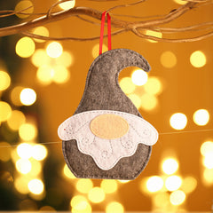 Christmas Decorations Faceless Santa Claus Fabric Small Pendants Window Display Christmas Tree Pendants