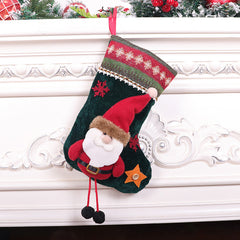 Christmas Supplies Medium Christmas Socks Doll Socks Cartoon 3D Christmas Pendant Decoration Gift Bag