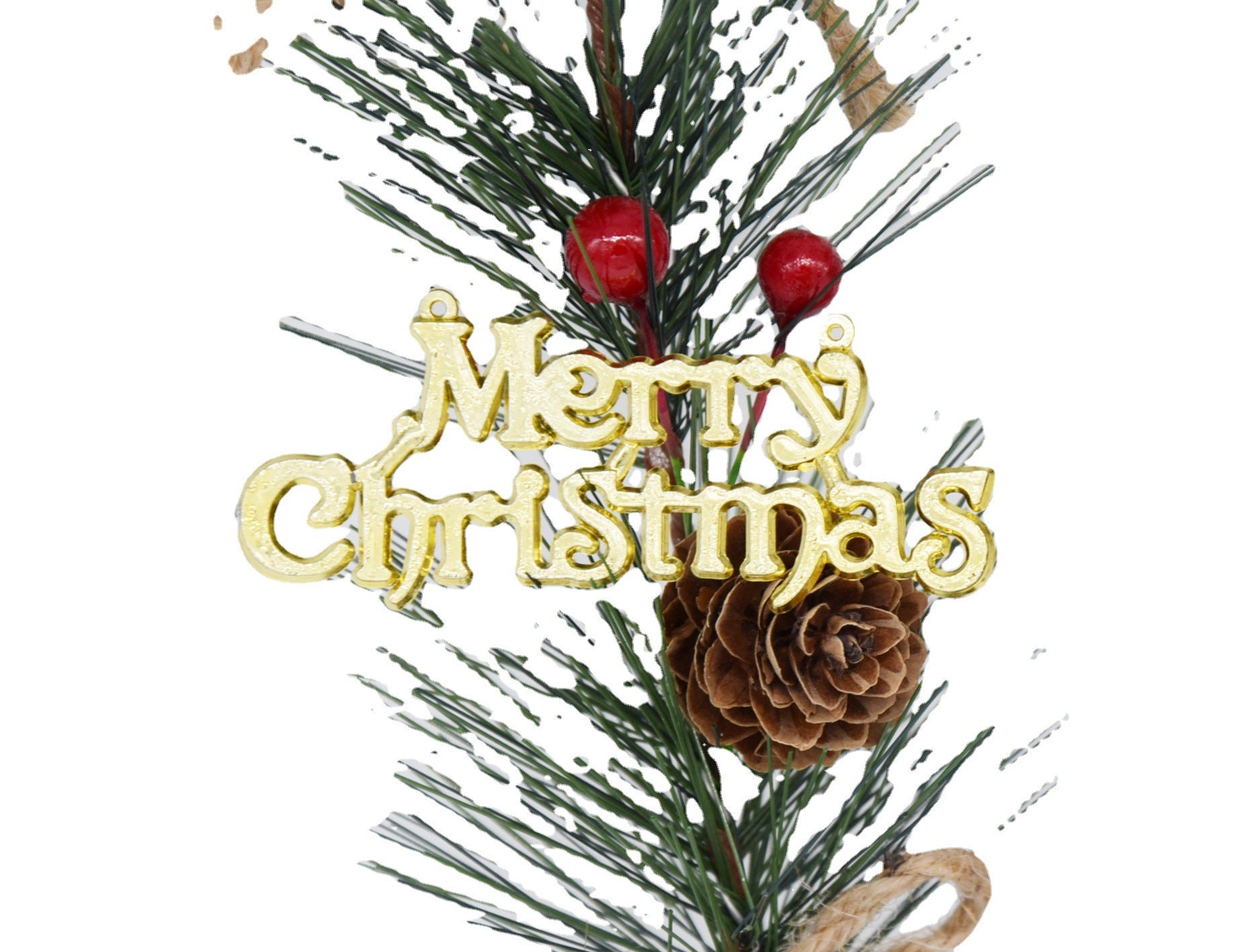 Christmas Letter Sign Capital English Letter Christmas Holiday Gift Decoration Accessories Christmas Tree Hanging Piece Sign