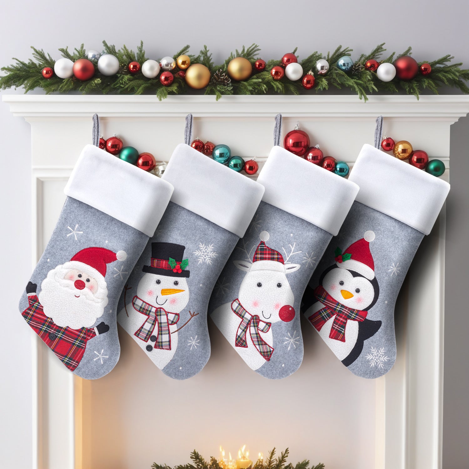 Christmas Socks Gift Bags New 3D Snowman Christmas Socks Christmas Gifts Holiday Candy Bags Gift Socks Decoration