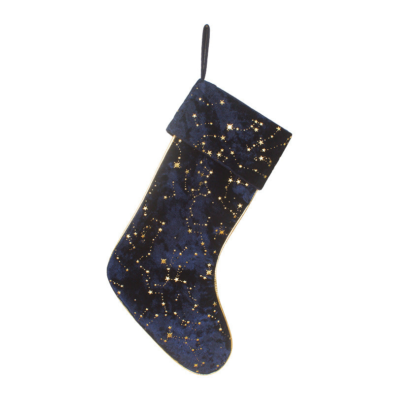 Christmas Gift Candy Bag Pendant Star Christmas Socks Christmas Socks Decoration