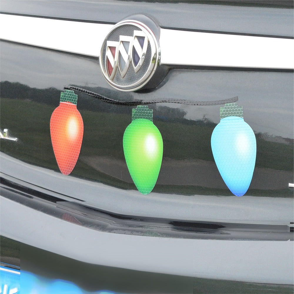 Reflective honeycomb lattice soft magnetic car sticker Easter Easter egg rabbit Santa Claus