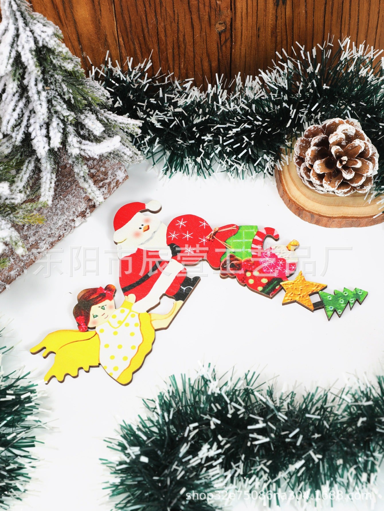 Christmas door frame decoration Christmas door corner door frame decoration