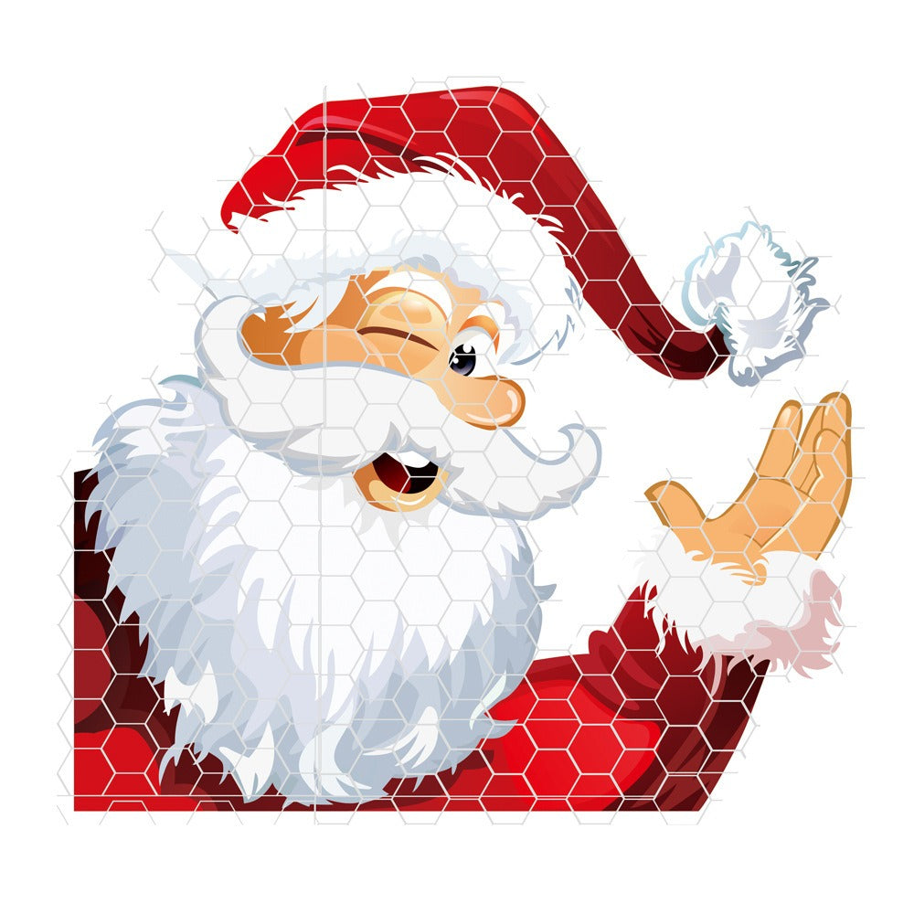 Reflective honeycomb lattice soft magnetic car sticker Easter Easter egg rabbit Santa Claus