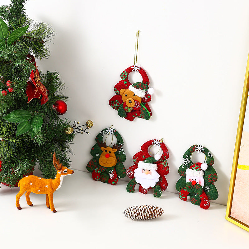 Christmas decorations, Christmas tree ornaments, vintage Santa Claus ornaments, Christmas tree shaped small ornaments