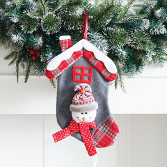 Medium Christmas Socks Gift Bag Christmas House Design Santa Claus Decoration Christmas Eve Candy Socks