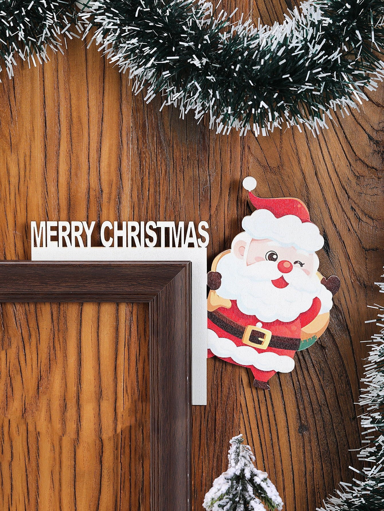 Christmas door frame decoration Christmas door corner door frame decoration