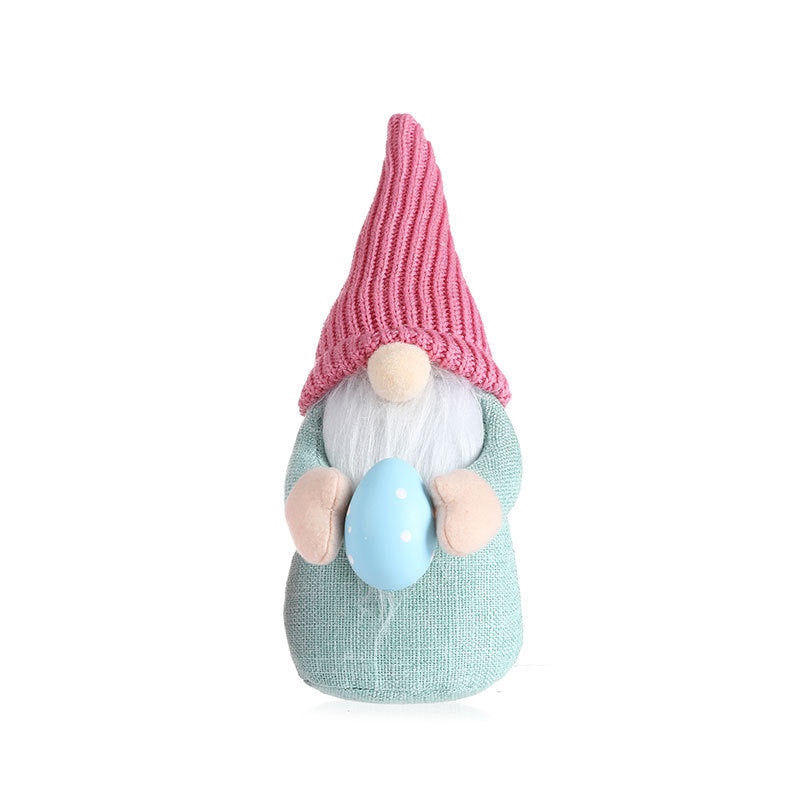 New Easter Decorations Wool Cute Rabbit Faceless Doll Home Decoration Doll Ornament