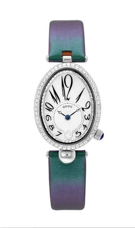 2021 New Fashion Oval Watch Female Top Brand Diamond Studded Elegant Waterproof Quartz Clock for Wife Gift Relogio Feminino