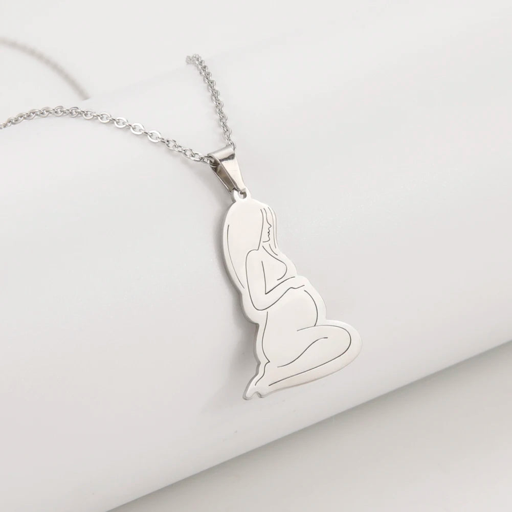 Mother Day Necklace Mom Family Baby New Born Gift