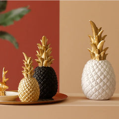 Gold Pineapple Craft Decoration Creative Nordic Fruit Pineapple Ananas Shape Home Living Room Porch Model Bedroom Desktop Decor