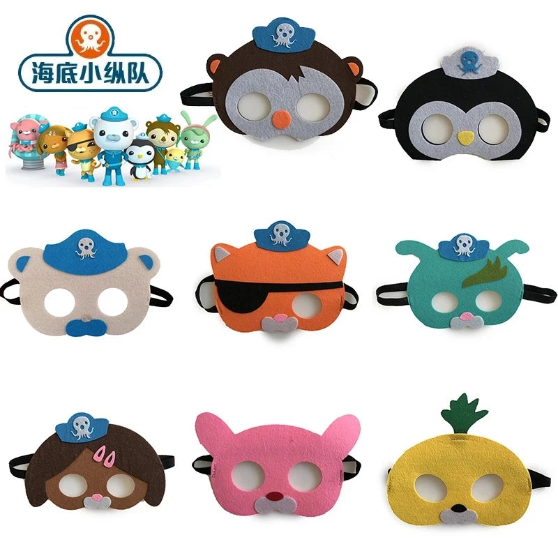 Octonauts Anime Figure Mask Toddler Halloween Role play Costumes Cape With Mask For Kwazii Barnacles Dashi Peso Cosplay Kid Gift