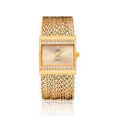 Ladies Wrist Watches Woman Famous Brand Dress Square Design Female Wristwatch Gold Stainless Steel Clock Montre Femme 2024