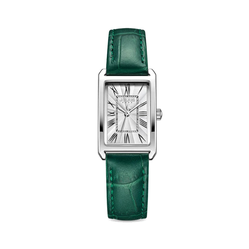Julius Retro Classic Lady Women's Watch Japan Quartz Elegant Fashion Hours Clock Real Leather Bracelet Girl Birthday Gift Box