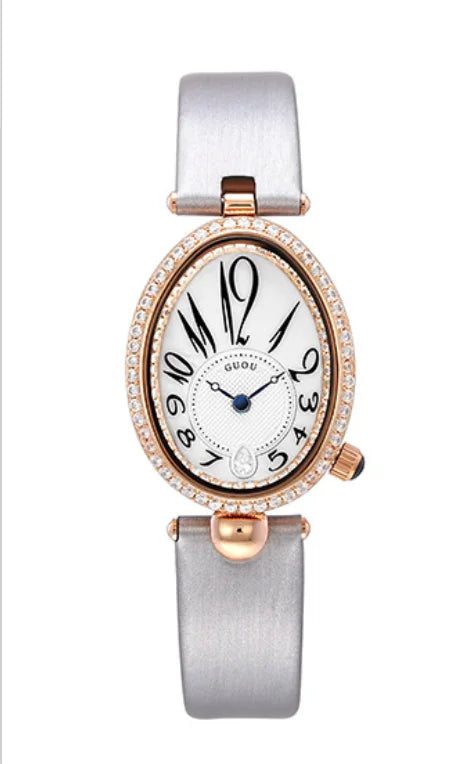2021 New Fashion Oval Watch Female Top Brand Diamond Studded Elegant Waterproof Quartz Clock for Wife Gift Relogio Feminino