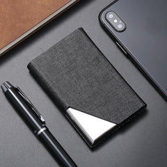 Luxury Wallet PU Leather Business ID Credit Card Holder For Women Men Fashion Brand Metal Aluminum Card Case
