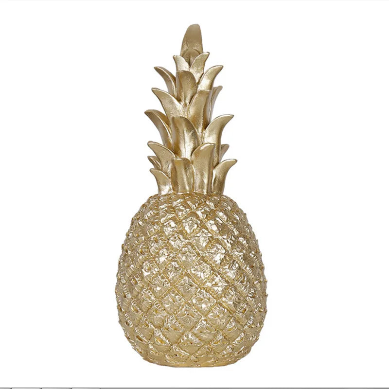 Gold Pineapple Craft Decoration Creative Nordic Fruit Pineapple Ananas Shape Home Living Room Porch Model Bedroom Desktop Decor