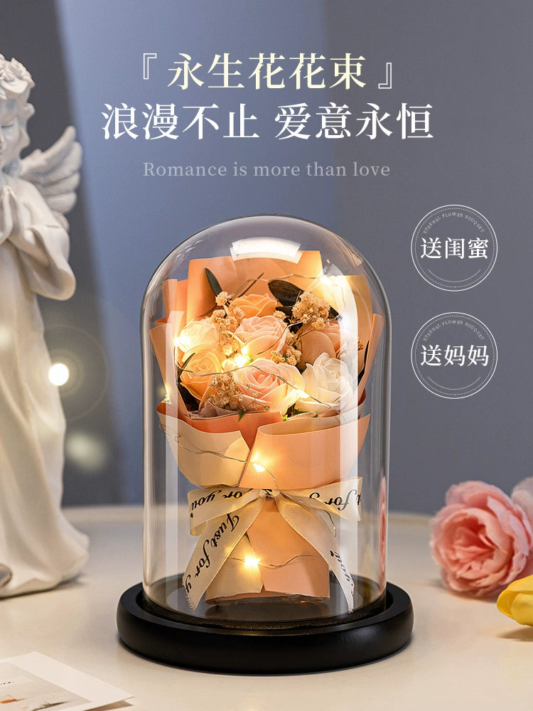 Preserved Fresh Flower Mother's Day to Give Mom Thanksgiving Birthday Gift