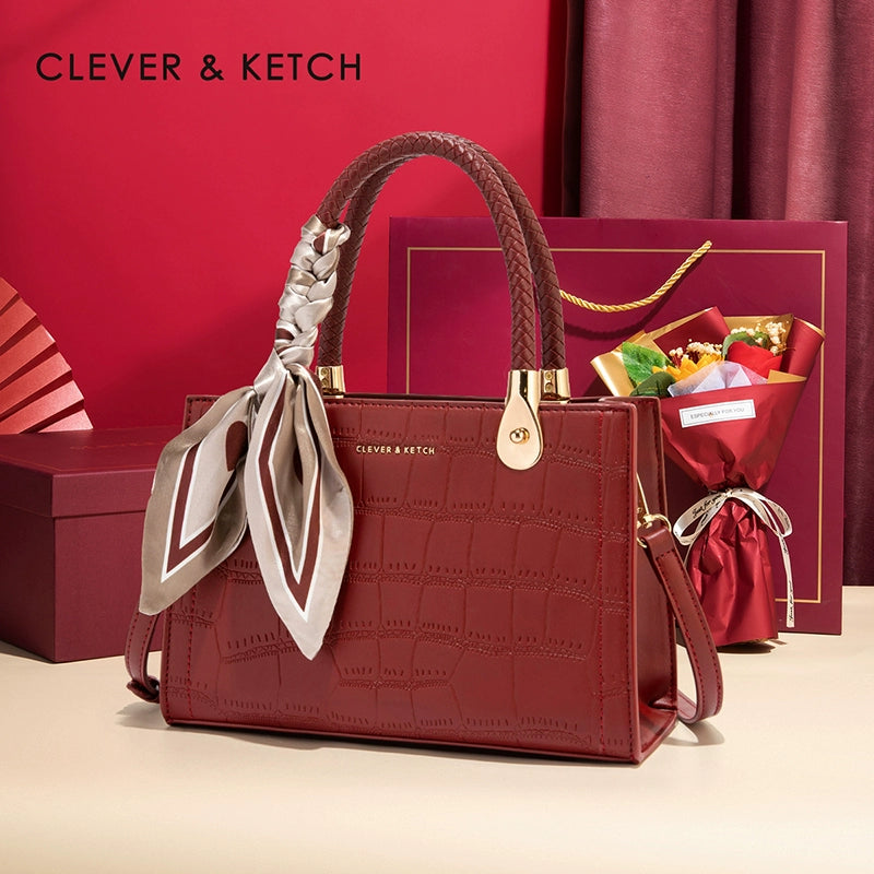 Clever & Ketch Wedding Bag Female Bride 2024 New Arrival Send Mother Bag Birthday Gift Red Wedding Bag Wedding Bag Female