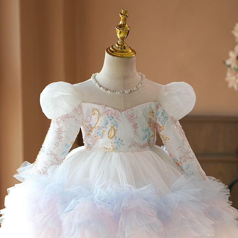 Children's Birthday Piano Performance Costume Women's Dress