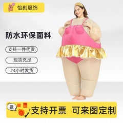 Halloween Hot-Selling Masquerade Performance Big Fat Man Funny Cute Party Atmosphere Props Ballet Inflatable Costume