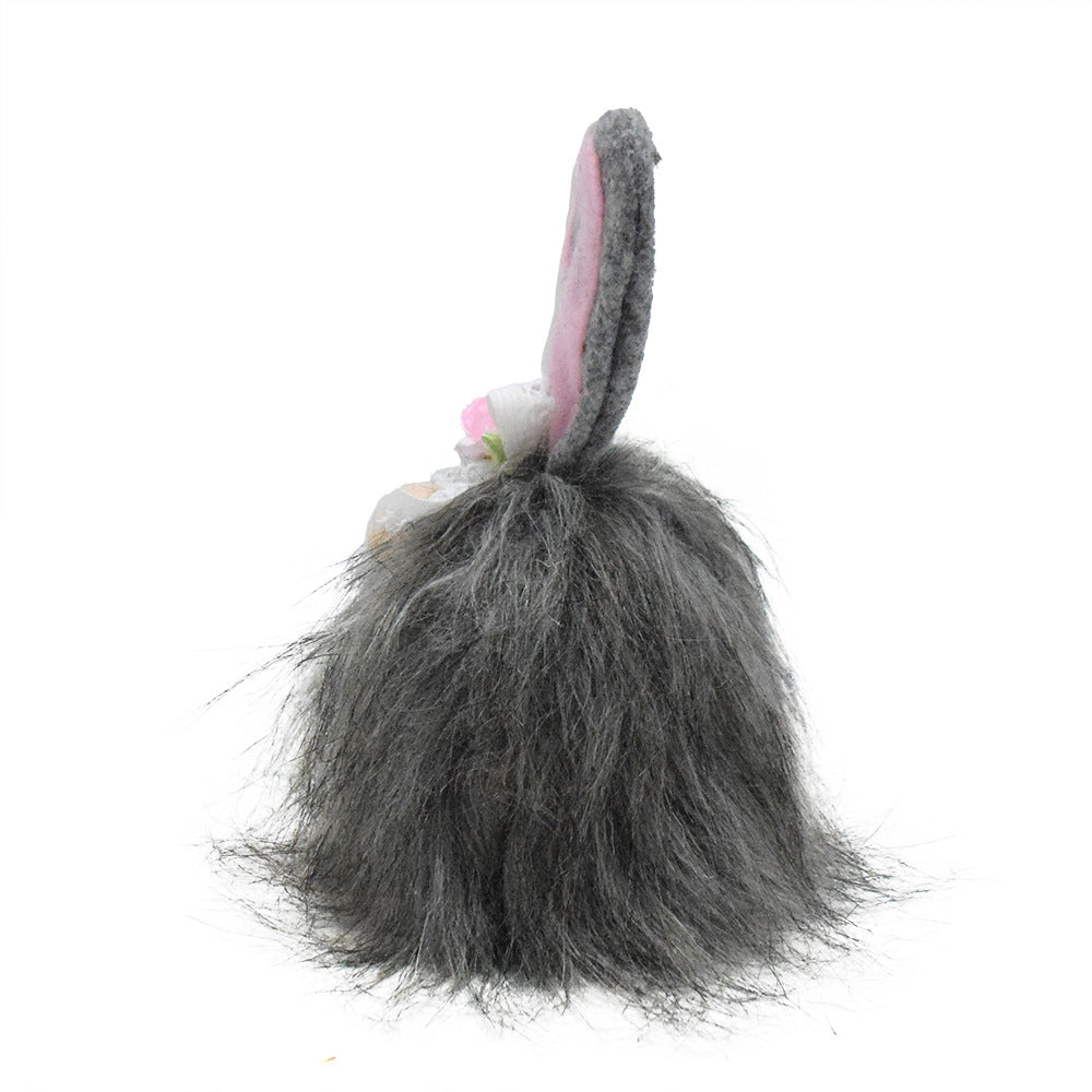 Easter Rabbit Rudolph Black Plush Cute Rabbit Ears Faceless Doll