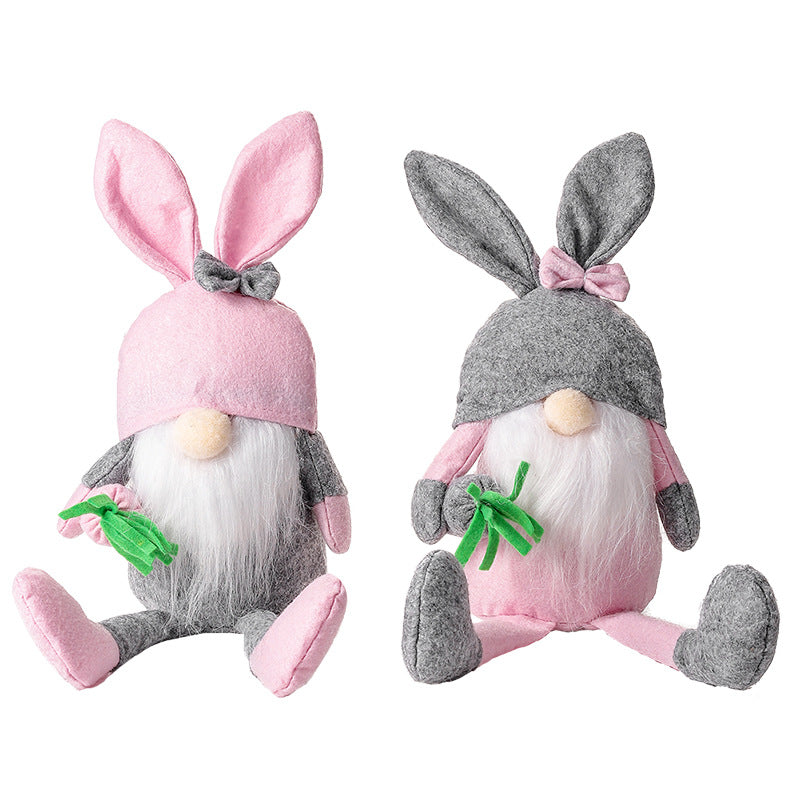 Easter Rabbit Doll Creative Faceless Doll Scene Decoration Ornaments